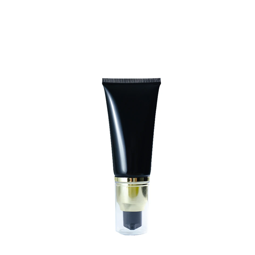Bisnaga Preta Tube Pump Dourada 30ml