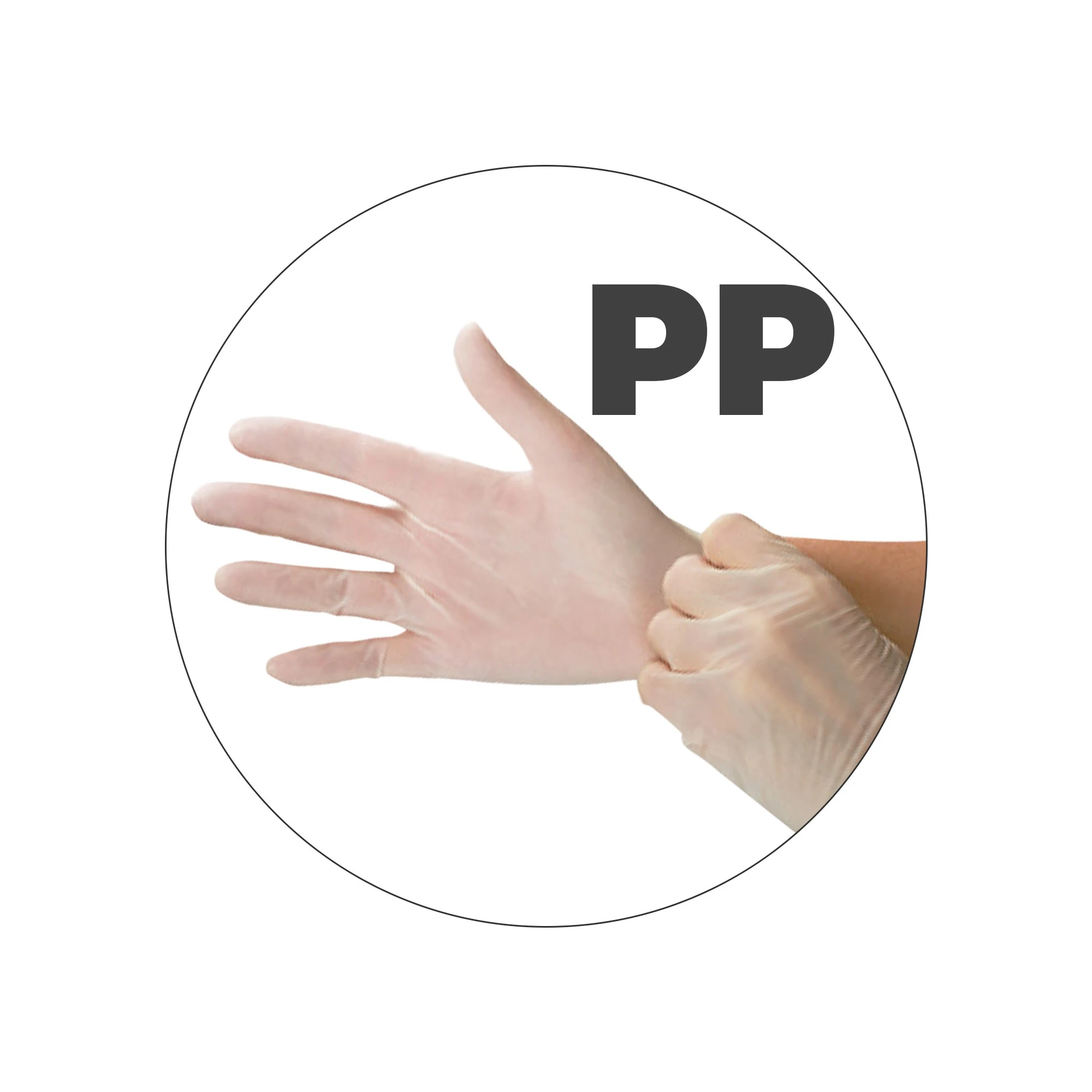 Luva Látex PP Branca 100 unidades