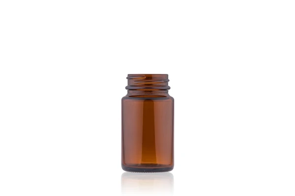 Pote Capsula Vidro Ãmbar 75ml