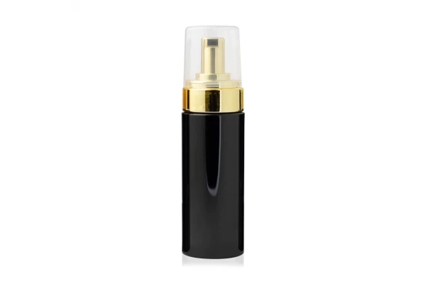 Espumador Preto com Válvula Dourada 150ml