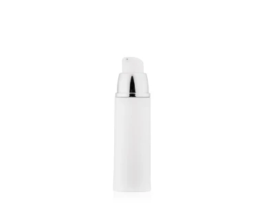 Frasco Airless PTG Branco com Prata 30ml